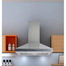 Load image into Gallery viewer, 30&quot; W103C Series 350 CFM Convertible Wall Mount Range Hood in Stainless Steel (Part number: W103C30DF) 1991AH
