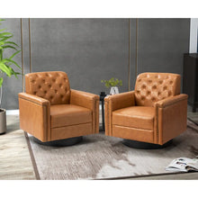 Load image into Gallery viewer, 31.7&quot; W Tufted Swivel Armchair (single chair)
