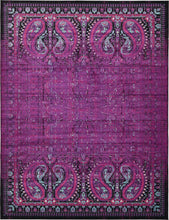 Load image into Gallery viewer, Istanbul Woven Area 13 x 19&#39;8&quot;  Rug in Lilac/Black 3402RR

