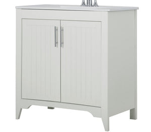 31'' Single Bathroom Vanity Base Only in White MR79