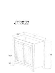 31'' Single Bathroom Vanity Base Only in White MR79