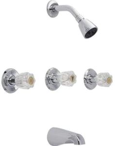 PROFLO - Bathtub and Shower Trim Package with Single Function Showerhead - Less Shave Valve MRM546