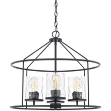 Load image into Gallery viewer, Capital Lighting 325741MB-451 Elijah 4 Light 22 inch Matte Black Pendant Ceiling Light 6271RR
