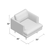 Load image into Gallery viewer, 32&quot; W Velvet Armchair 1462CDR
