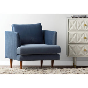 32" W Velvet Armchair 1462CDR