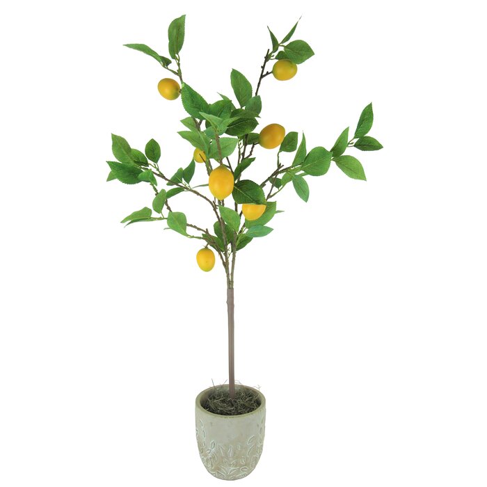 32'' Artificial Lemon Tree in Pot #9763