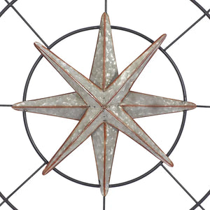 32" Gray Metal Farmhouse Wall Décor
