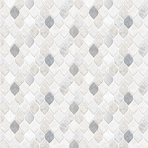 32" x 100" Aluminum Peel & Stick Mosaic Tile, (60 Pieces)