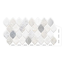 Load image into Gallery viewer, 32&quot; x 100&quot; Aluminum Peel &amp; Stick Mosaic Tile, (60 Pieces)
