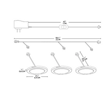 Load image into Gallery viewer, 3-Pack Under-Cabinet LED Puck Light (Set of 12) 7703RR (4 boxes)
