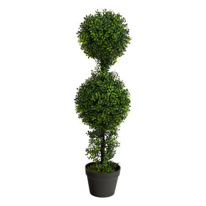 34" Artificial Boxwood Topiary in Planter 4862RR