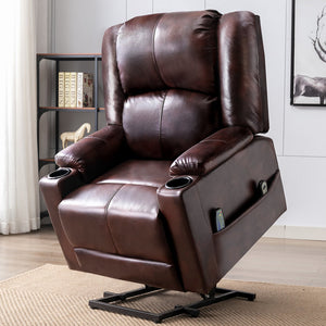 35.4'' Wide Power Lift Assist Recliner with Massager