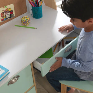 35.8" W Writing Desk with Chair Set