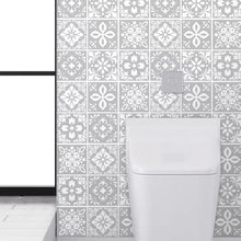 Load image into Gallery viewer, Light Gray 35&quot; x 24&quot; PVC Peel &amp; Stick Mosaic Tile (approx 244sqft)

