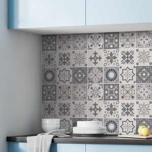 35" x 24" PVC Peel & Stick Mosaic Tile (4 Sets of Peel and Stick Tile) 2415AH/GL