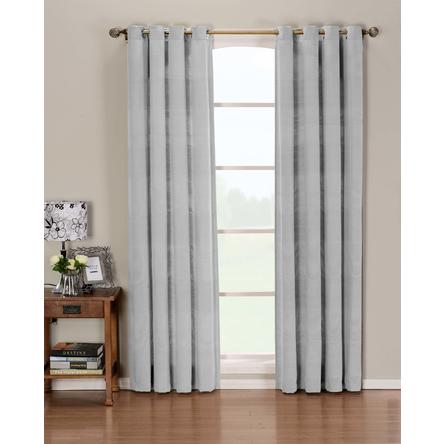 Home Maison Rosalie Stripe Window Curtain Panels- Grey #35ha