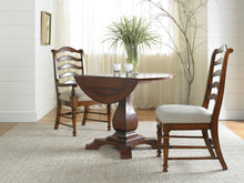 Load image into Gallery viewer, Waverly Place Cherry Round Drop Leaf Pedestal Dining Table
