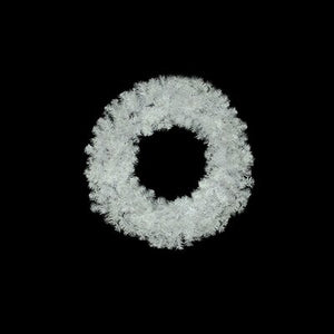 36" White Crystal Spruce Artificial Christmas Wreath - Unlit 720CDR