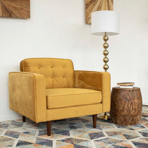 37.5'' Wide Velvet Armchair 5006RR