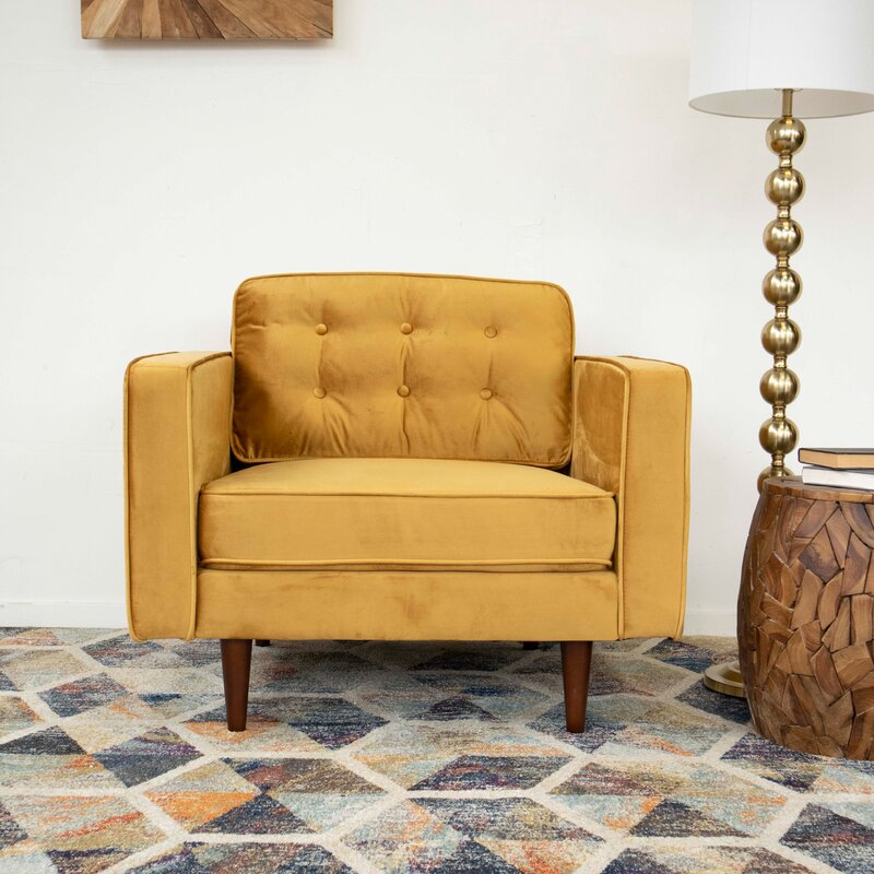 37.5'' Wide Velvet Armchair 5006RR