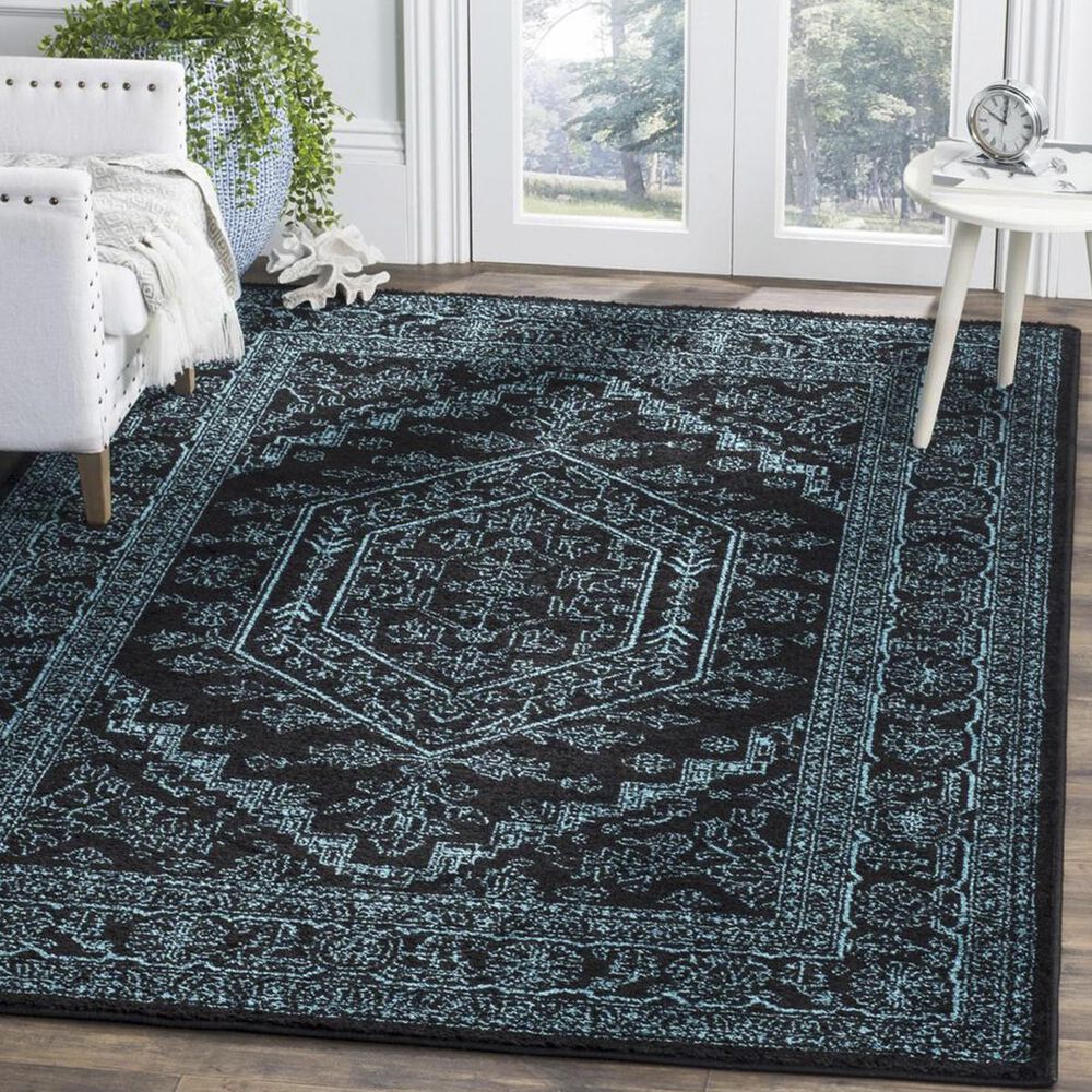 Safavieh Adirondack 8' x 10' Black and Teal Area Rug