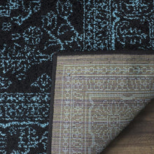 Load image into Gallery viewer, Safavieh Adirondack 8&#39; x 10&#39; Black and Teal Area Rug

