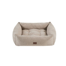 Load image into Gallery viewer, Martha Stewart Charlie Medium 4-Sided Bolster Dog Bed in Tan
