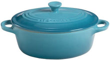 Load image into Gallery viewer, Le Creuset Stoneware Mini Oval Cocotte- Caribbean #38ha

