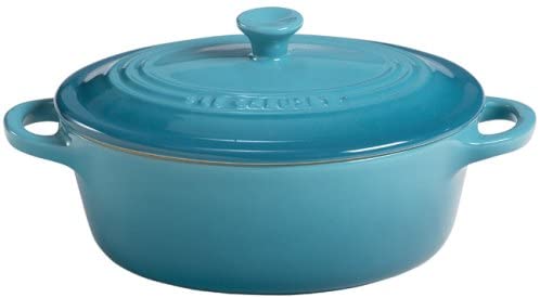Le Creuset Stoneware Mini Oval Cocotte- Caribbean #38ha