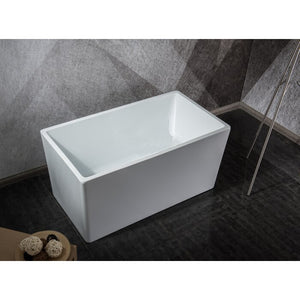 39.8'' x Freestanding Soaking Acrylic Bathtub