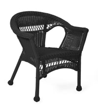 Load image into Gallery viewer, Easy Care Resin Wicker Chair in Black *THIS IS THE SMALL CHAIR ONLY** #9880
