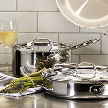 Load image into Gallery viewer, All-Clad d3 Stainless Steel Saucepans, 3 qt.
