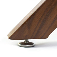 Load image into Gallery viewer, 39&quot; Glass Round Dining Table, Walnut Legs
