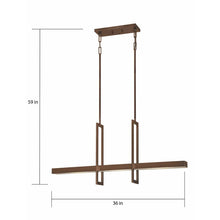Load image into Gallery viewer, Bronze 3 - Light Kitchen Island Geometric LED Pendant SB2128
