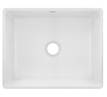 Load image into Gallery viewer, SWUF2520WH Elkay Fireclay 24-7/16" Farmhouse Sink, White 1275AH
