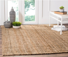 Load image into Gallery viewer, Natural Fiber Beige 5 ft. x 8 ft. Solid Area Rug
