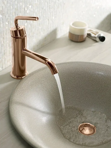 Kohler Purist 1.2 GPM Single Hole Bathroom Faucet with Pop-Up Drain Assembly MRM523