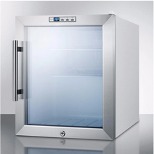Load image into Gallery viewer, Summit 17 Inch Wide 1.7 Cu. Ft. Commercial Compact Refrigerator with Stainless Steel Trimmed Glass Door 1276AH
