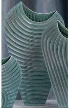 Load image into Gallery viewer, Global Views Ripple Azure Large Vase 5101RR
