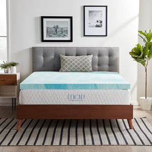 3" Gel Swirl Memory Foam QUEEN Mattress Topper #CR1008