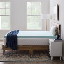 Load image into Gallery viewer, 3&quot; Twin Gel and Aloe Memory Foam Mattress Topper
