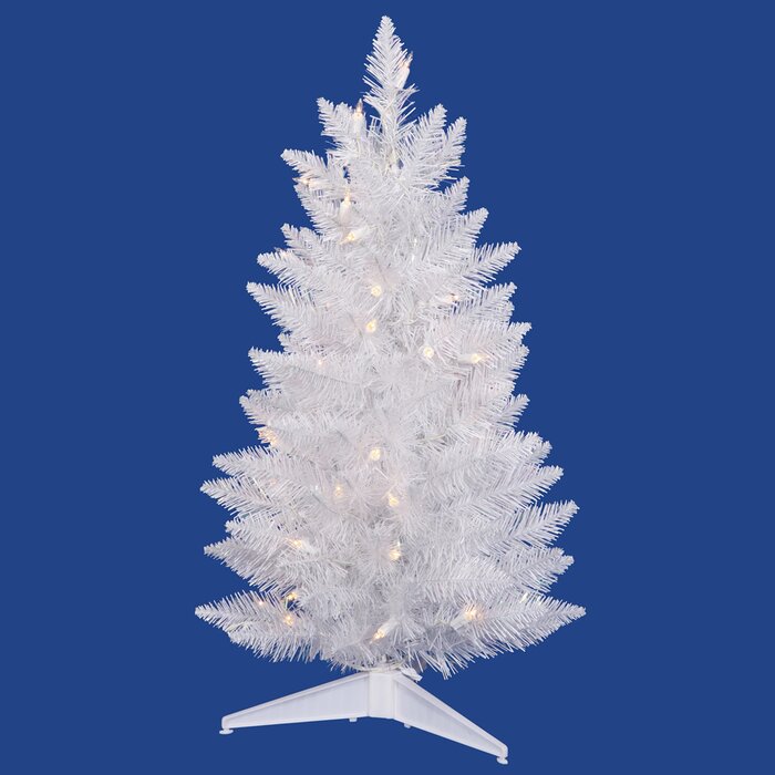 3' Lighted Artificial Pine Christmas Tree