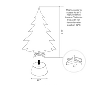 Load image into Gallery viewer, 22 in. D Painted Red Metal Tree Collar
