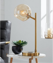 Load image into Gallery viewer, Abanson Desk Lamp Amber/Gold - Signature Design by Ashley
