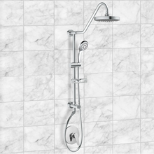 Load image into Gallery viewer, Pulse Kauai III 1.8 GPM Rain Shower Head with Hand Shower, Slide Bar, and Soap Dish - Less Rough In Valve 2652AH
