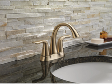 Load image into Gallery viewer, Delta Lahara Centerset Bathroom Faucet with Pop-Up Drain Assembly - Includes Lifetime Warranty
