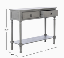 Load image into Gallery viewer, Safavieh Haines 2Drw Console Table (Distressed/Gray) MRM785
