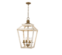 Load image into Gallery viewer, Golden Lighting Haiden 4 Light 16&quot; Wide Taper Candle Pendant
