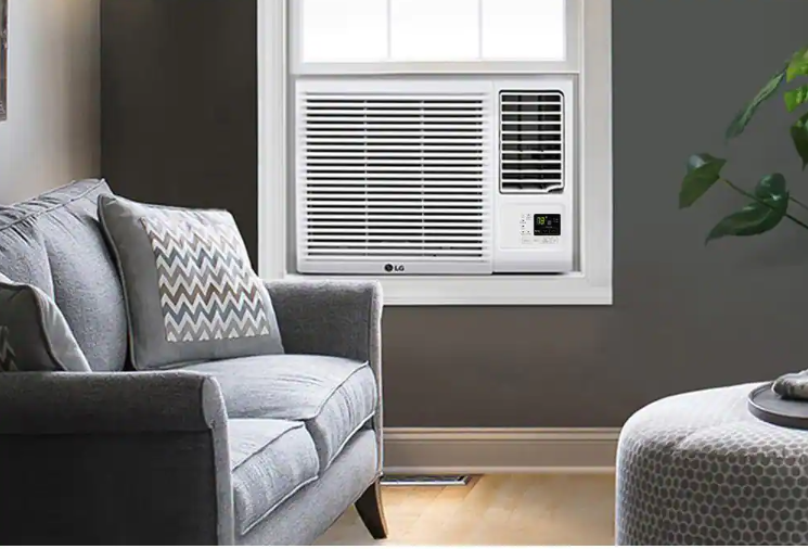 12,000 BTU 230-Volt Window Air Conditioner with Cool, Heat and Remote in White