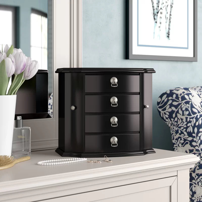 3 Drawers Wooden Jewelry Box